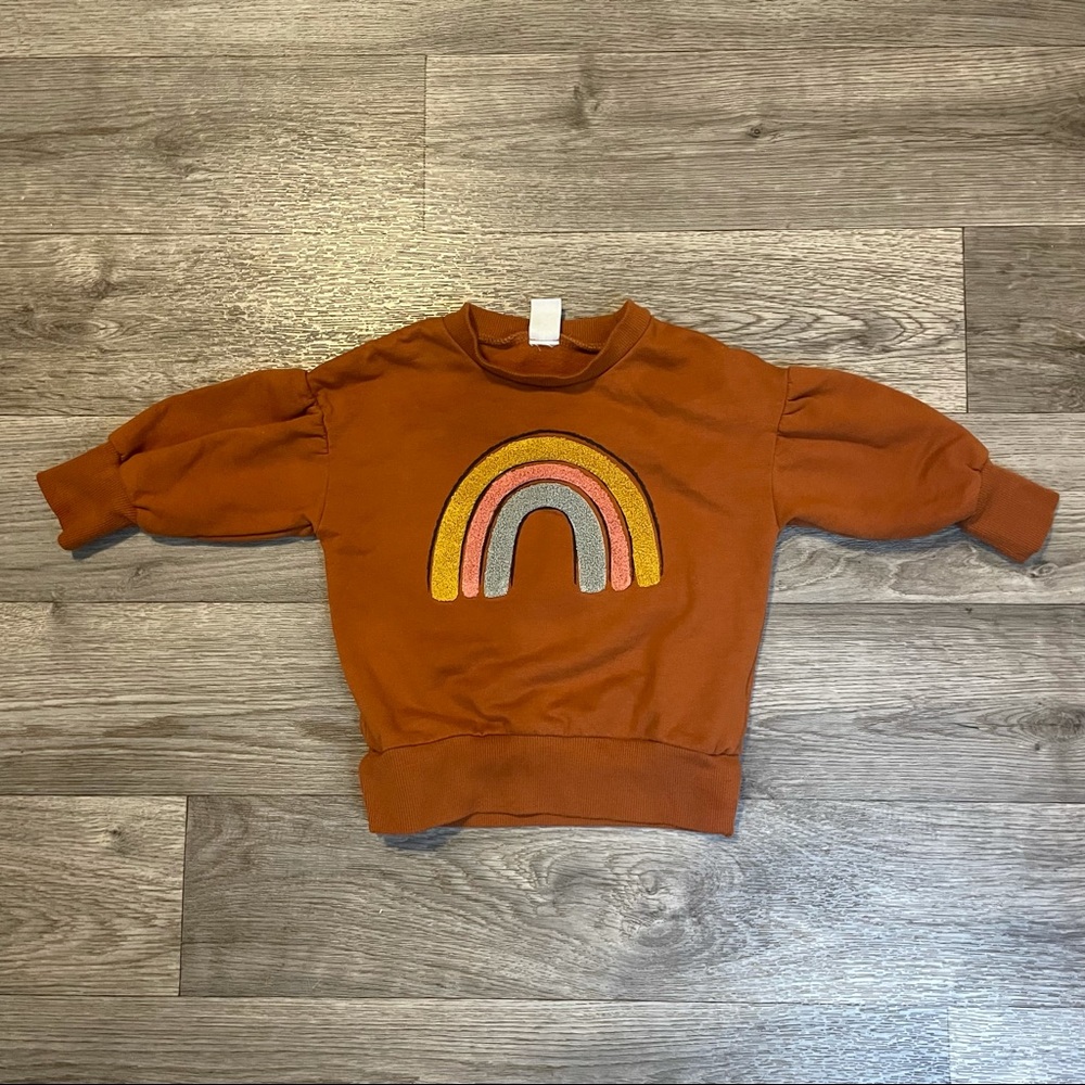 PL Baby BY PETIT LEM Boho Rainbow Sweatshirt Baby 12M